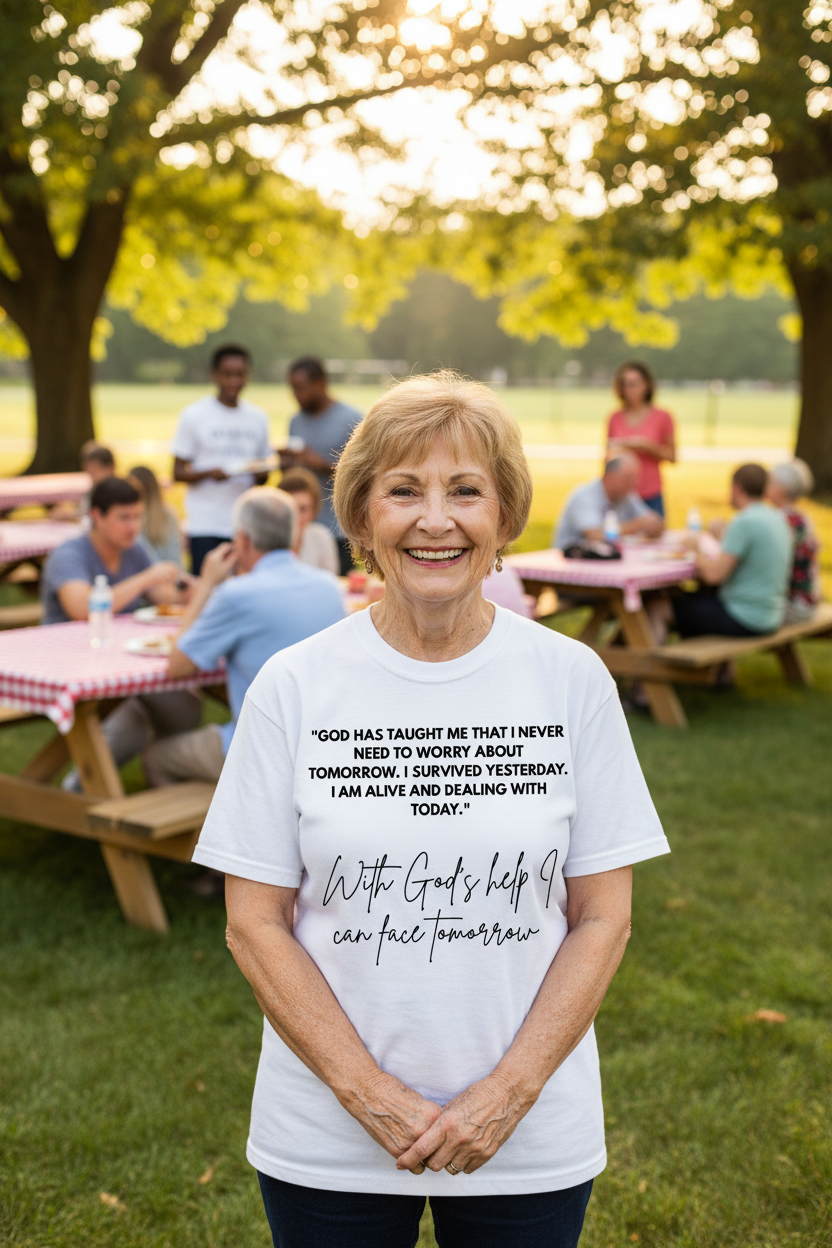 “Face Tomorrow” Faith Graphic Tee